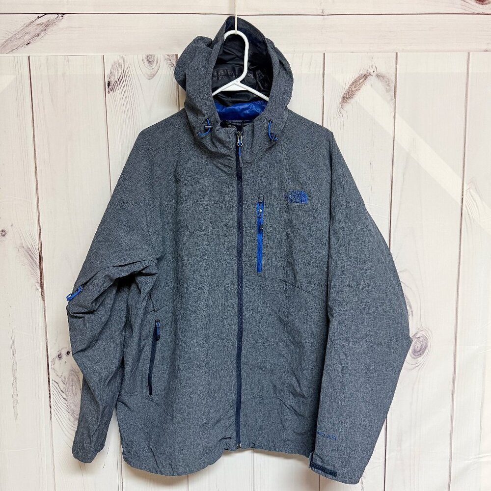 The North Face Men’s Triclimate HyVent 2.5L XL Gray‎ Blue EUC